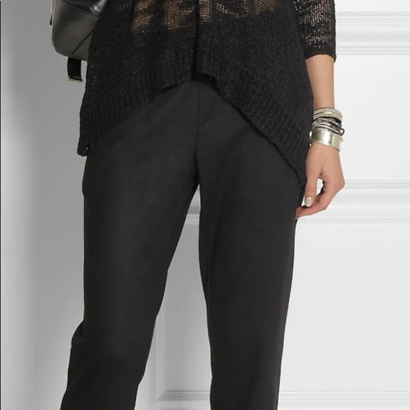 Helmut Lang Black Irregular Silk Knit Sweater - Picture 3 of 7